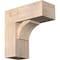 Ekena Millwork Thorton Block Smooth Bracket w/ Offset Brace, Douglas Fir, 7 1/2"W x 18"D x 18"H BKT0806X18X18THR05SDF - alternate 1